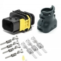 Actros rear lamp male connector,Plug straight HDSCS, A0545457028